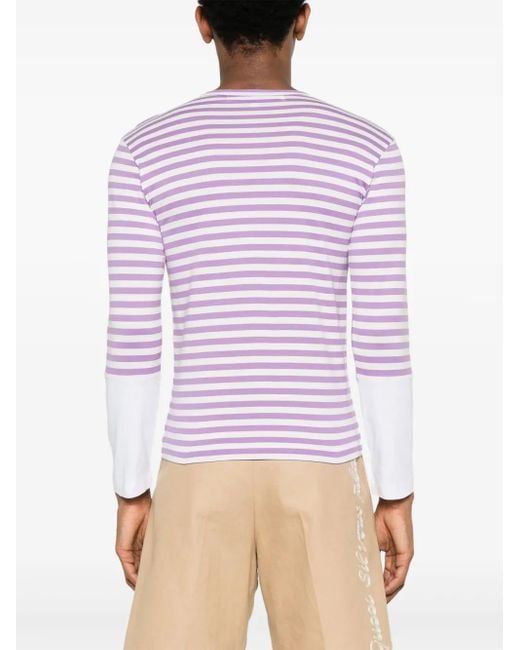 COMME DES GARÇONS PLAY Multicolor Long-Sleeve Striped T-Shirt for men