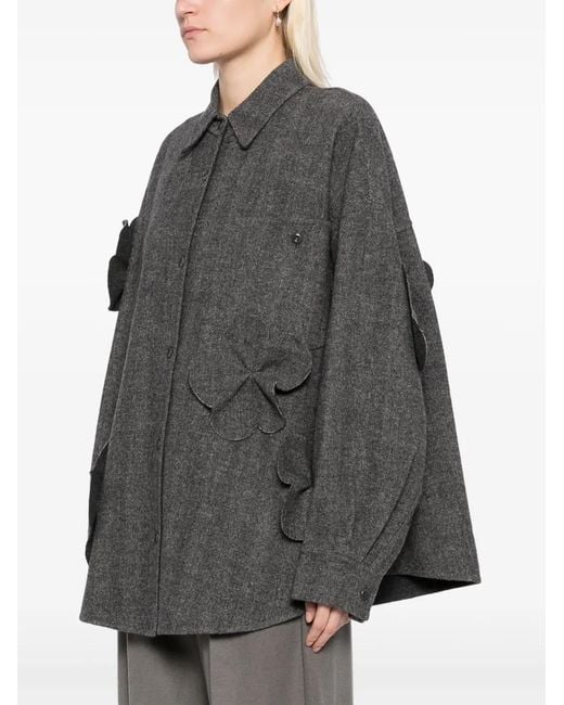 JNBY Gray Flower-Detailing Jacket