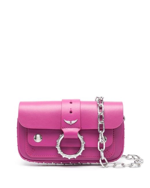 Zadig & Voltaire Pink X Kate Moss Leather Mini Bag