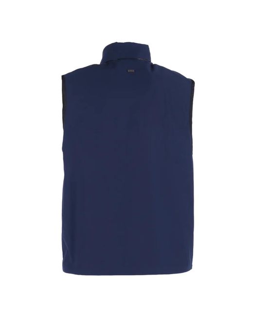 Tombolini Blue Logo-Patch Gilet for men