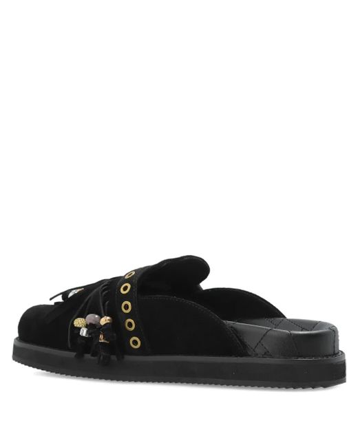 Mules Mayfair Con Fibbia di Kurt Geiger in Black