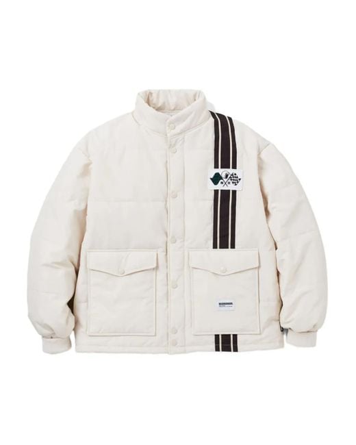 Neighborhood Natural Racing-Stripe Quilted Jacket for men