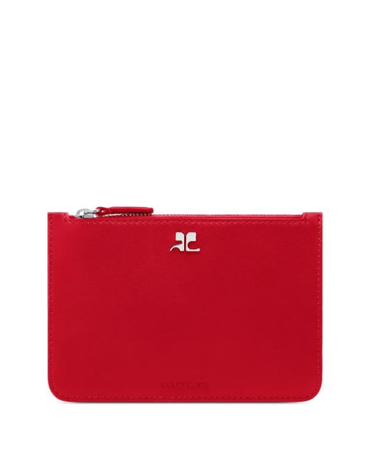 Courreges Red Leather Wallet