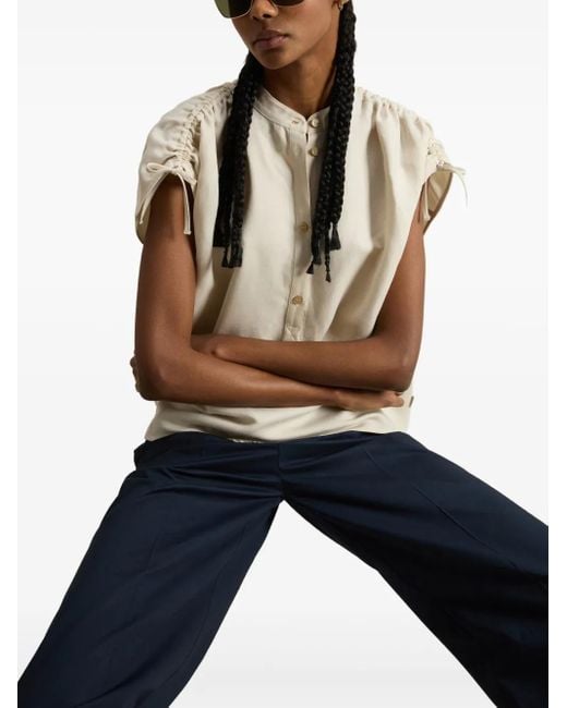 Blusa Con Botones Woolrich de color Natural