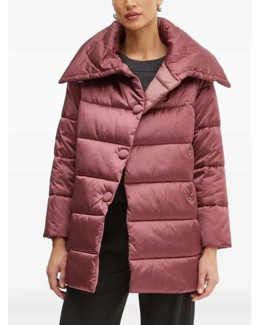 Liu Jo Red High-Neck Puffer Jacket