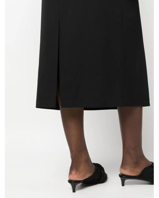 Jupe Mi-Longue À Taille Haute The Row en coloris Black