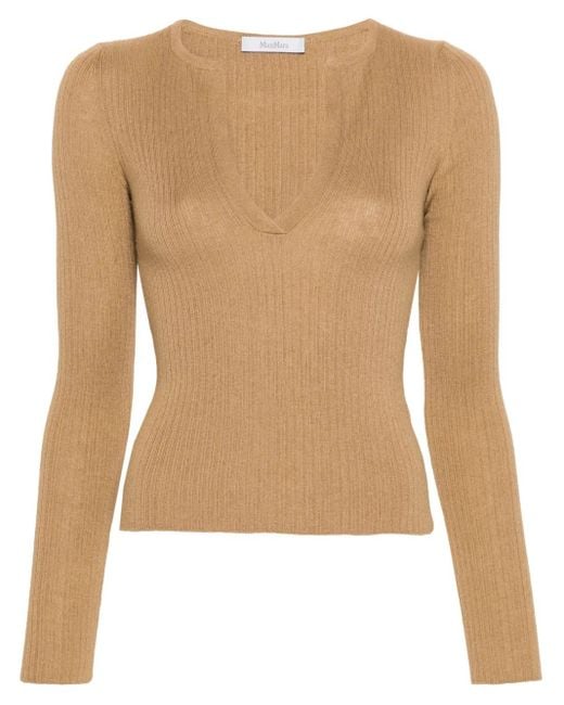 Max Mara Natural Silk And Cashmere Blend Top