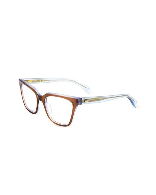 Rag & Bone Brown Brille Mit Eckigem Gestell