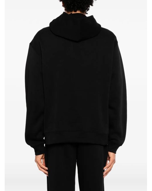 Melt Black Graphic-Print Hoodie for men