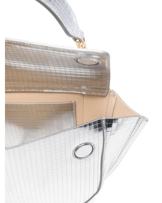 Wandler Hortensia Shopper Met Klep En Patroon in het White