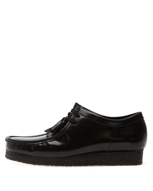 Clarks Black Derbies Wallabee for men