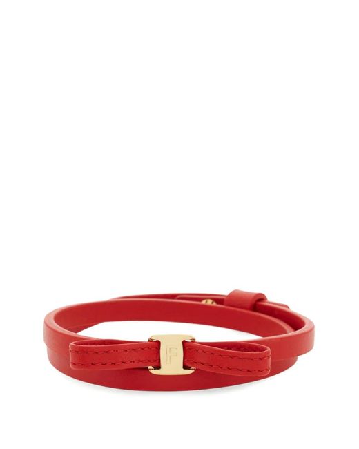 Ferragamo Red Mini Bow Bracelet