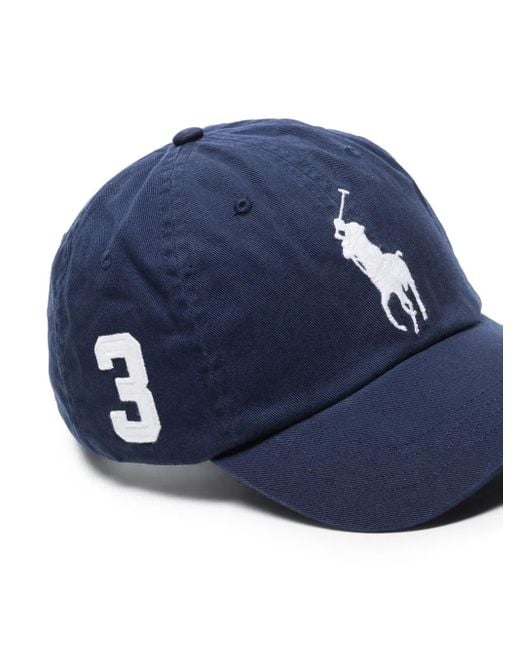 Polo Ralph Lauren Blue Big Pony Chino Cap for men