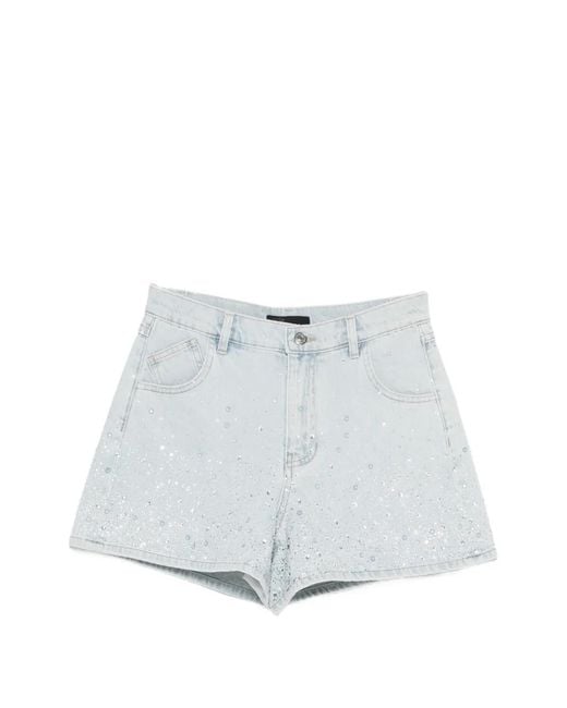 Maje White Embellished Shorts