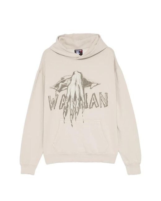 WARMAN White Logo-Print Hoodie for men