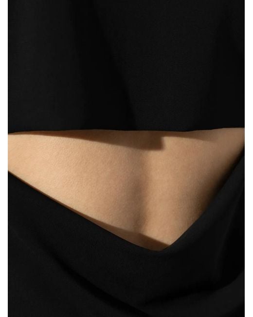 Jil Sander Black Back-Slit Top
