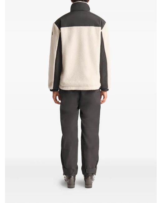 Fusalp White Fleece Panelled Jacket for men