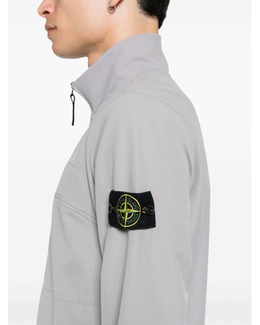 Stone Island Gray Compass-motif Sport Jacket for men