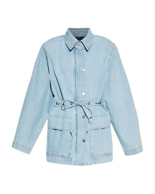 Veste En Jean À Taille Ceinturée ROTATE BIRGER CHRISTENSEN en coloris Blue