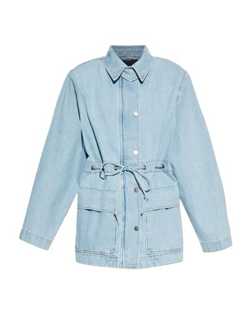 Veste En Jean À Taille Ceinturée ROTATE BIRGER CHRISTENSEN en coloris Blue