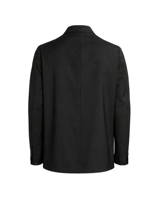 Barena Black Button-Up Patch-Pocket Overshirt for men