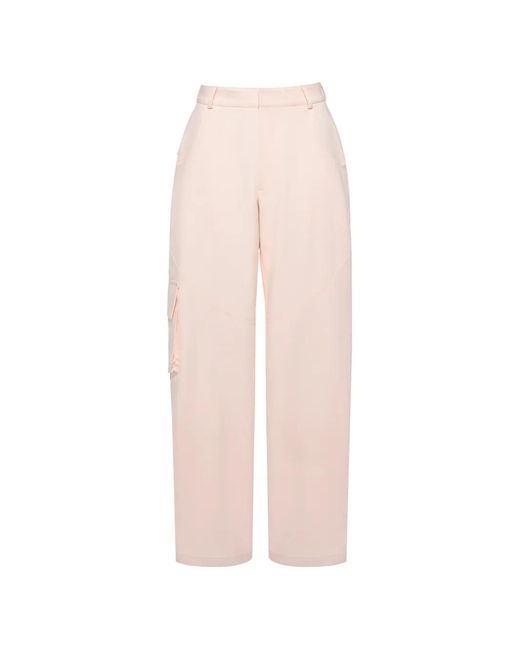 Anouki White Wide-Leg Cargo Pants