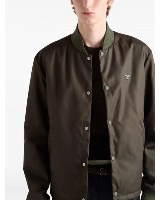 Prada Re-Nylon Bomberjack in het Green voor heren