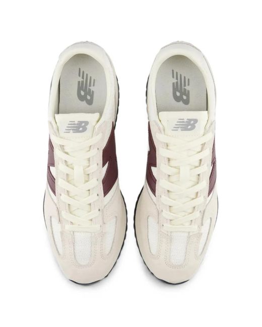 New Balance White 471 Logo-Patch Sneakers