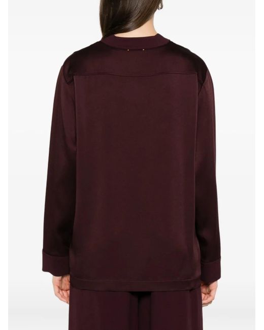 Forte_forte Purple Button-Fastening Pocket Jacket
