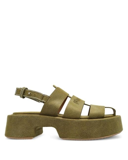 J.W. Anderson Green 50Mm Platform Fisherman Sandals