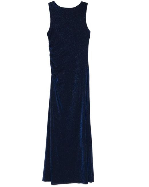 Kaos Blue Maxikleid Aus Lurex