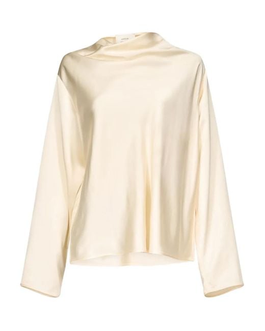 Loulou de Saison Natural Draped Blouse