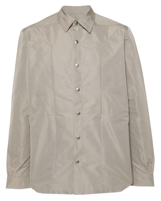 Rick Owens Brown Fogpocket Shirt Jacket for men