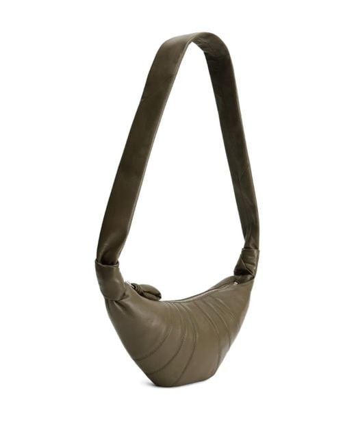 Lemaire Grote Croissant Schoudertas Met Vlakken in het Metallic