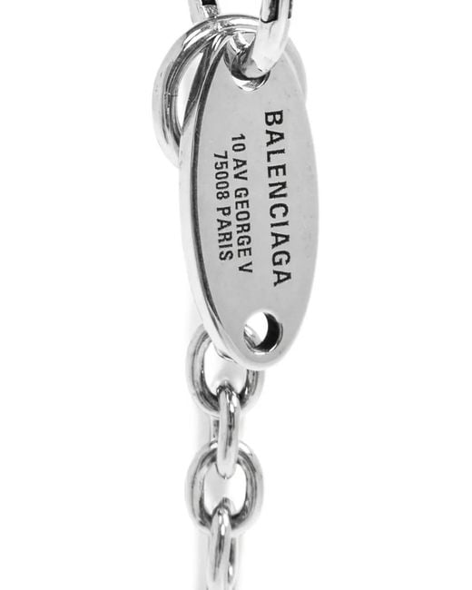 Balenciaga White Everyday Chain Earrings
