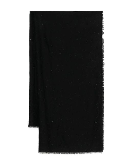 Écharpe En Cachemire AMA Pure en coloris Black