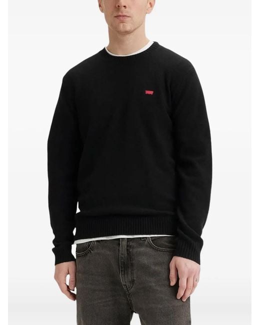 Levi's Black Wool Polyamide Sweater for men