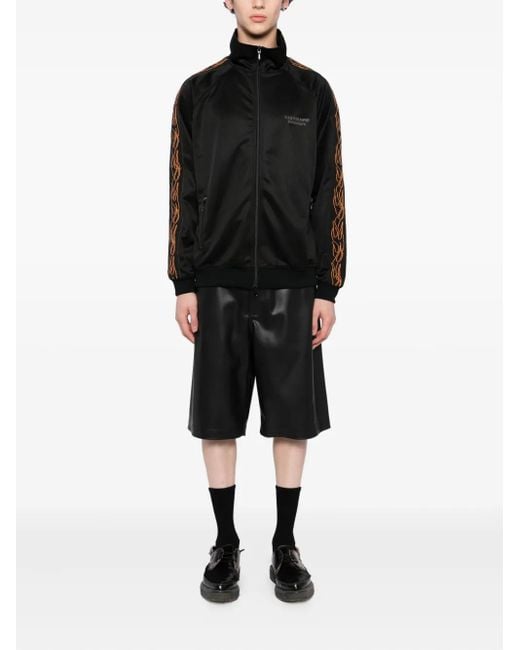 MASTERMIND WORLD Black Flame Skull Jacket for men