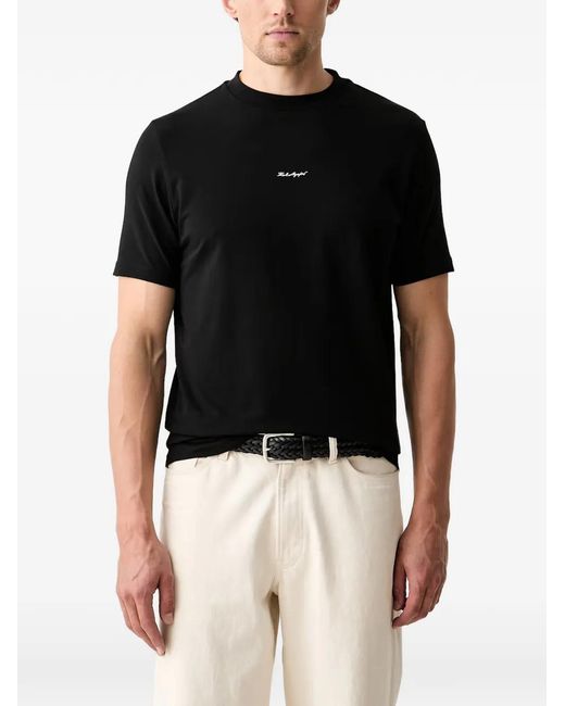 Karl Lagerfeld Black Logo-Print T-Shirt for men