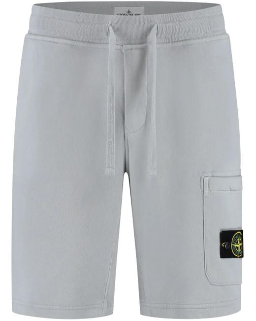 Stone Island Trainingsshorts Met Compass-Logopatch in het Gray voor heren