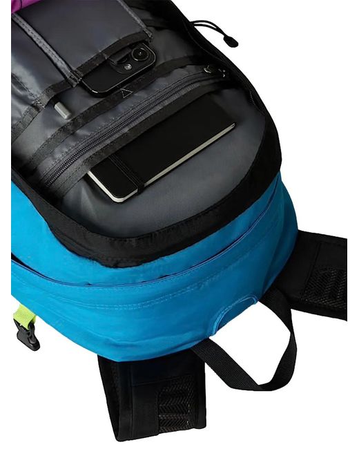 The North Face Blue Logo-Patch Backpack
