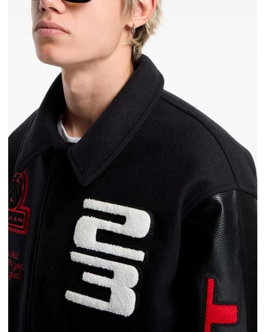 Nike Black Flight Varsity Jacket for men