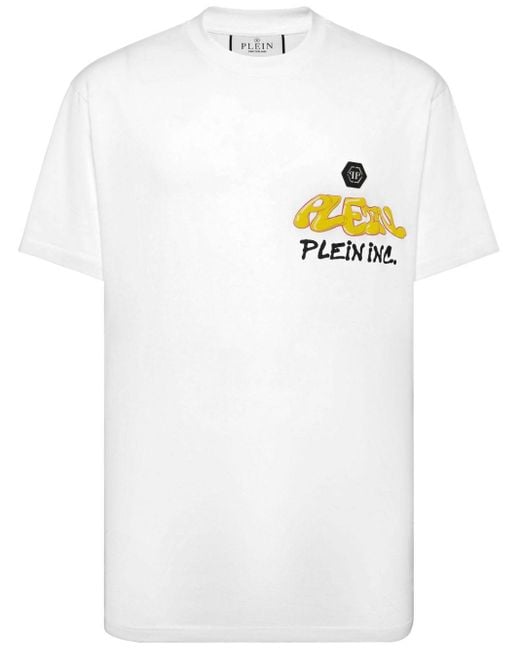 Philipp Plein Katoenen T-shirt in het White voor heren