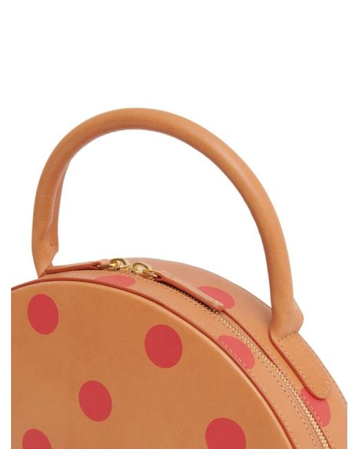 Mansur Gavriel Orange Large Circle Tote Bag