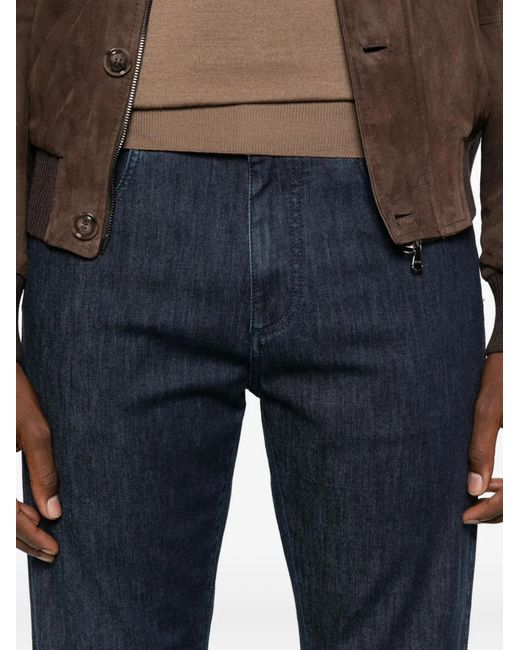 メンズ Canali コットンブレンド ジーンズ Blue