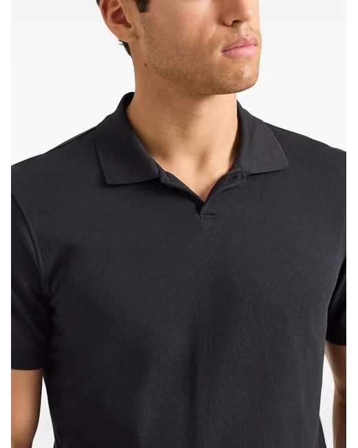 Orlebar Brown Black Bruno Pique Polo Shirt for men