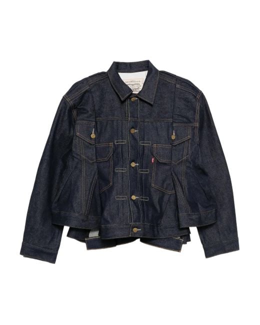 Sacai X Levis デニムジャケット Blue