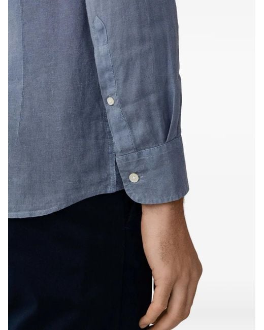 Camisa Porter Teñida Hackett de hombre de color Blue
