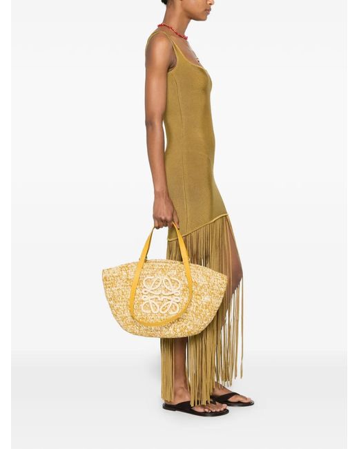 Loewe Metallic Medium Eclipse Basket Tote Bag