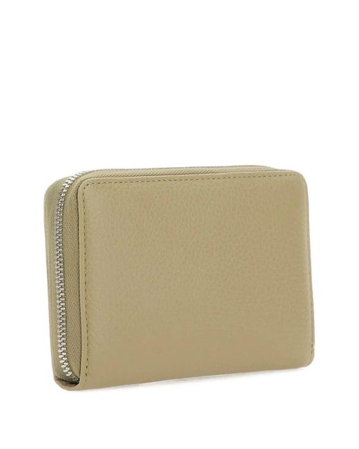 Gianni Chiarini Natural Grain Pebbled Zip Wallet